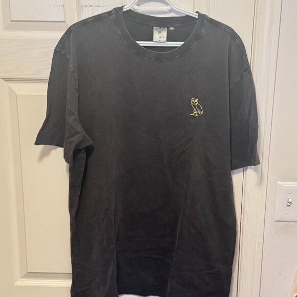 OVO Black Short Sleeve Tee with Gold Logo - Picture 1 of 2